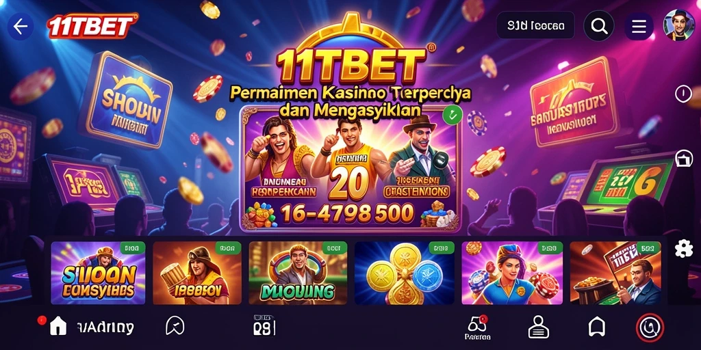 Tampilan menarik dari gameplay Kasino di 11TBET.
