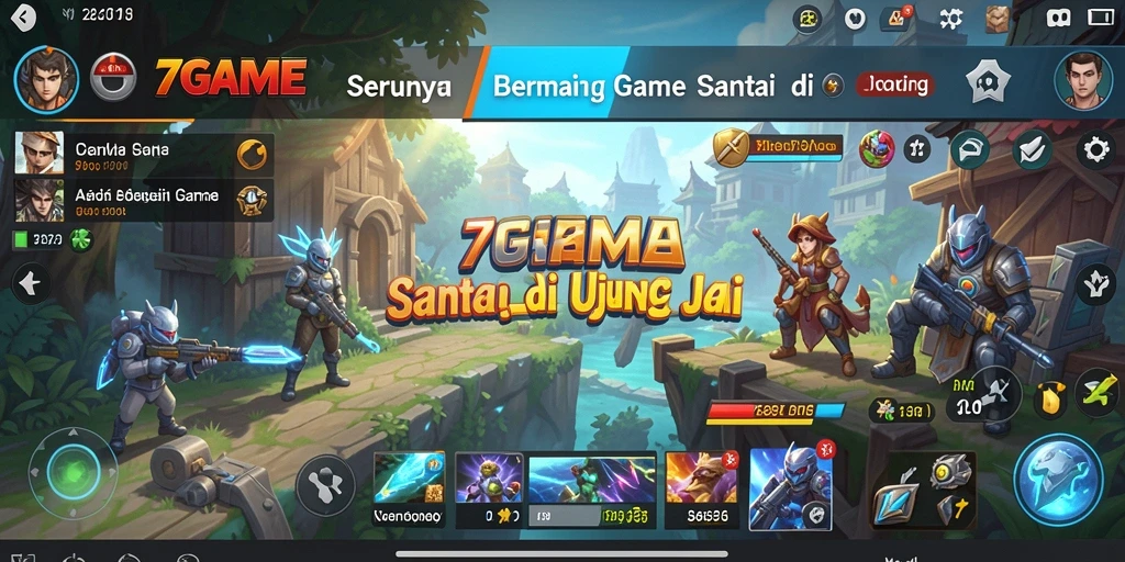 Screenshot utama 7GAME menampilkan gameplay yang menyenangkan dan interaktif.