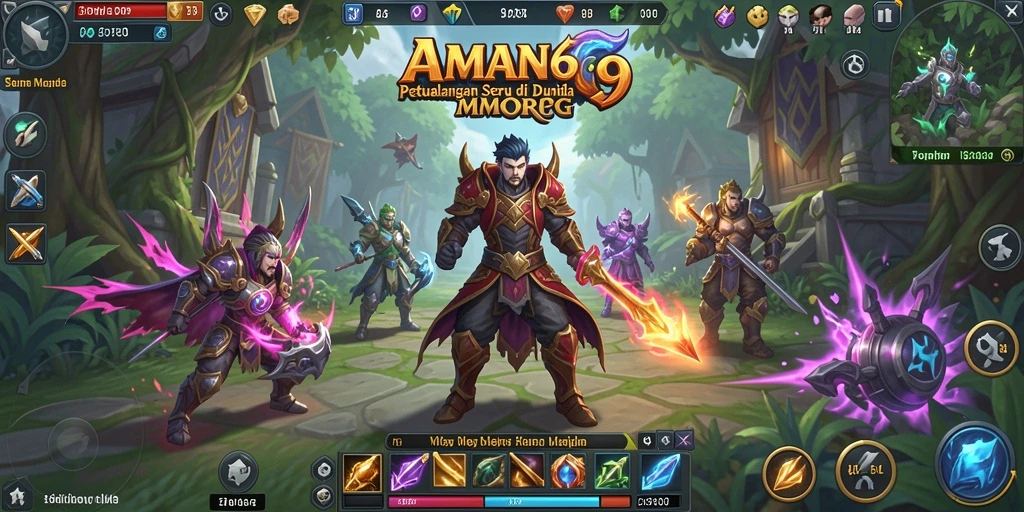 Tampilan gameplay menakjubkan di AMAN69 dengan petualangan seru.