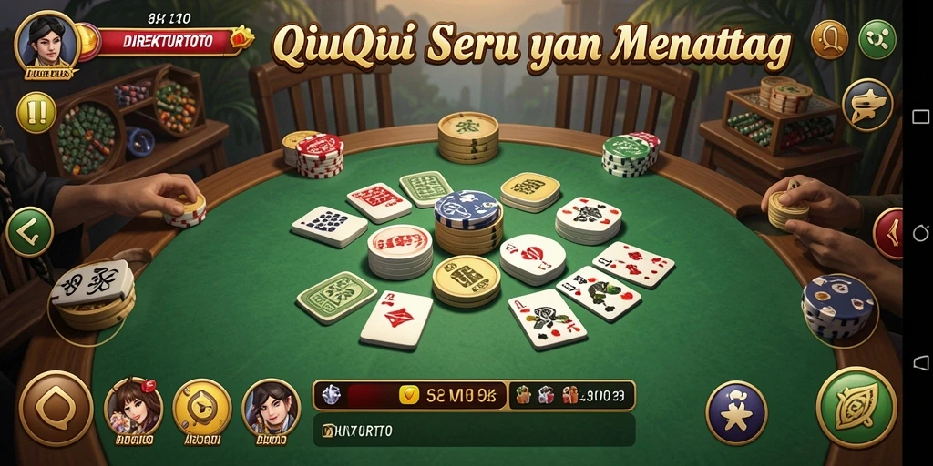 Screenshot gameplay QiuQiu yang mendebarkan di DIREKTURTOTO.