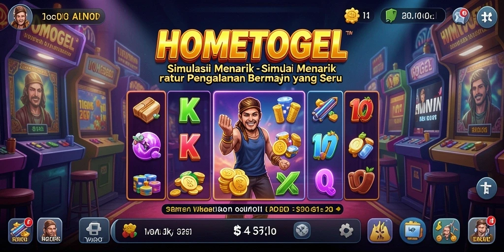 Screenshot HOMETOGEL menampilkan gameplay simulasi yang menarik dan interaktif.