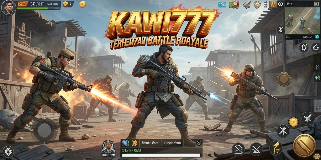 Tampilan mendebarkan dari gameplay KAWI777 saat bertempur di arena.