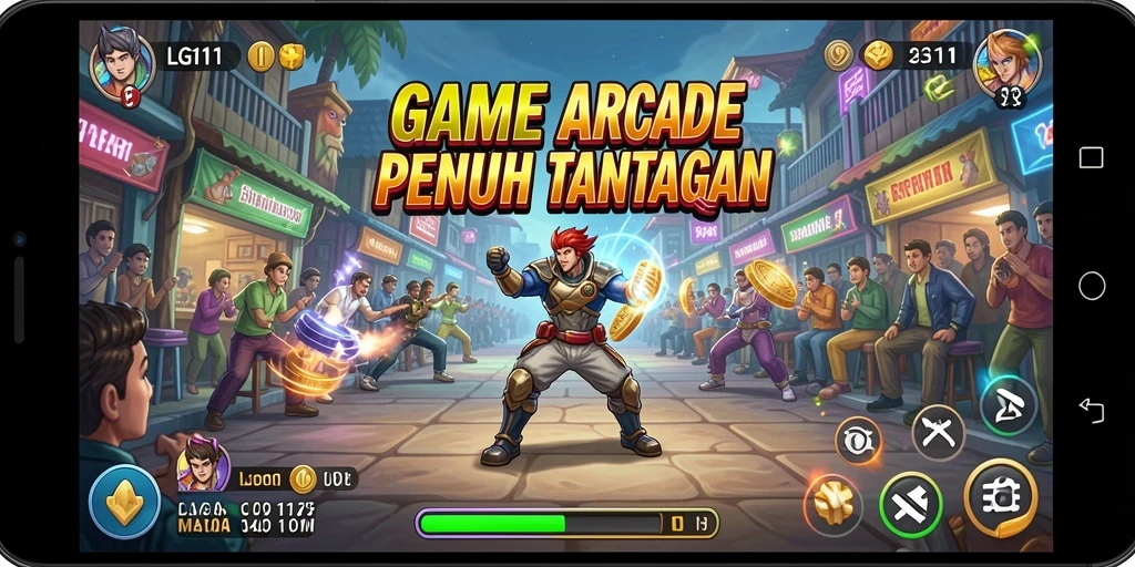 Tampilan gameplay LG111 yang penuh warna dan seru.