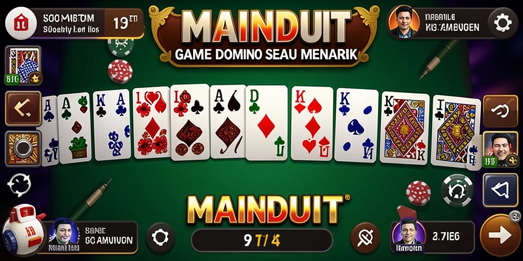 Screenshot gameplay MAINDUIT yang menampilkan aksi seru permainan Domino.