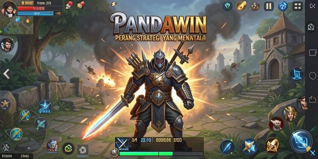 Tampilan screenshot gameplay <strong>PANDAWIN</strong> yang menunjukkan strategi yang mendalam.