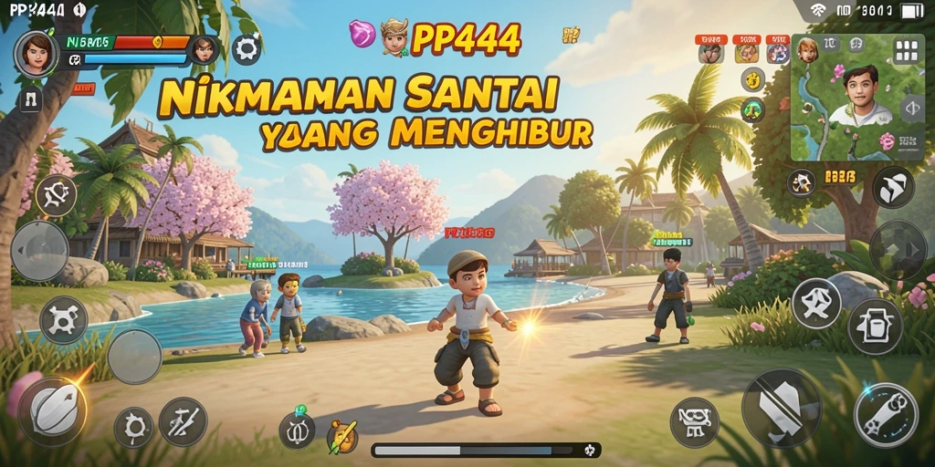 Screenshot gameplay PP444 yang menyenangkan dan santai.