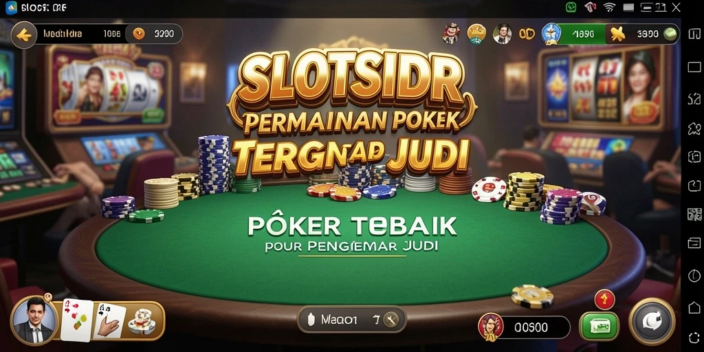 Tampilan gameplay Poker yang mendebarkan dan interaktif.