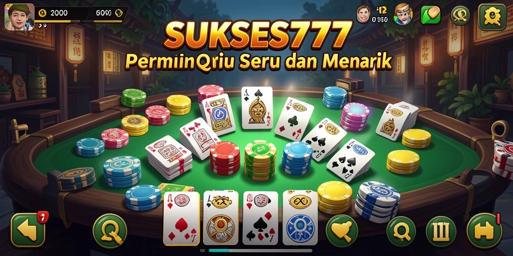 Tampilan gameplay QiuQiu di SUKSES777 yang menarik.