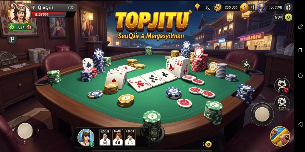 Screenshot utama gameplay QiuQiu yang menarik dan seru.
