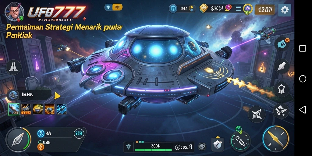 Screenshot menunjukkan gameplay UFO777 yang menantang dan interaktif.