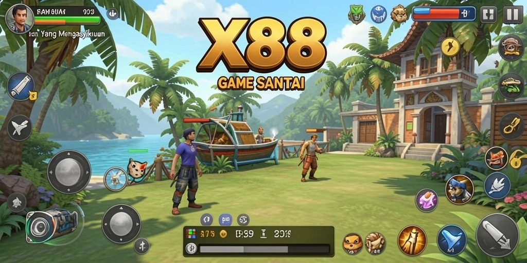 Tampilan gameplay X88 yang seru dan menyenangkan.
